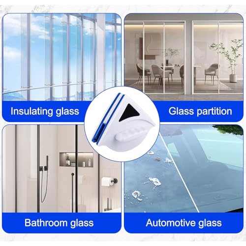 Doble De La Limpiacristales,Limpiador Magnético de Ventanas,Limpiacristales Para Cristales,Cepillo Magnético de Doble Cara,Lateral Doble Magnético Ventana Limpiador - imagen 7