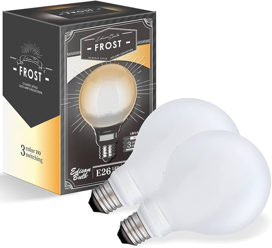 Amazon.co.jp : 【2個セット】E26 エジソンバルブ LED電球 フロスト Amazon.co.jp : 【2個セット】E26 エジソンバルブ LED電球 フロスト
