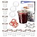 Produktbild MamboCat 12er Set Weckgläser mit Deckel Einkochring Klammern I Original Weck Sturzgläser 290ml I Einweckgläser für Kuchen Gelees uvm I Marmeladenglas inkl. Diamant-Zucker Gelierzauber Rezeptheft