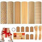 Pegatinas y etiquetas: la hoja de papel de embalaje ecológico está equipada con pegatinas y etiquetas. Puede poner una etiqueta "solo para usted" en la etiqueta y luego colgar la etiqueta en la cuerda de la bolsa de regalo, para que la otra parte pueda sentir su sincera bendición.