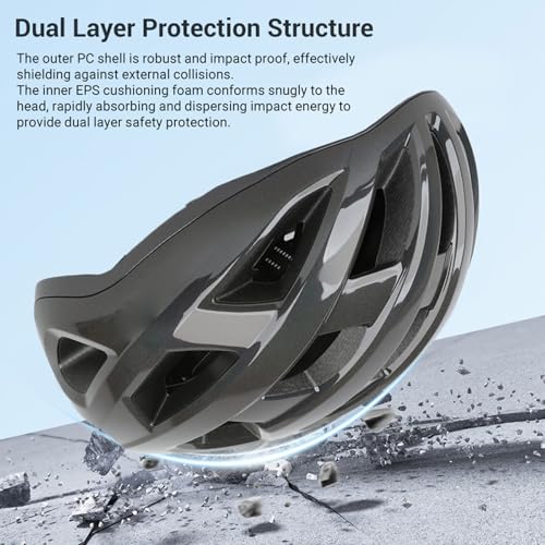 Casco de ciclismo transpirable con tecnología EPS de alta absorción de impactos 2