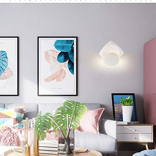 Aplique de pared LED 5W giratorio con luz blanca cálida 6