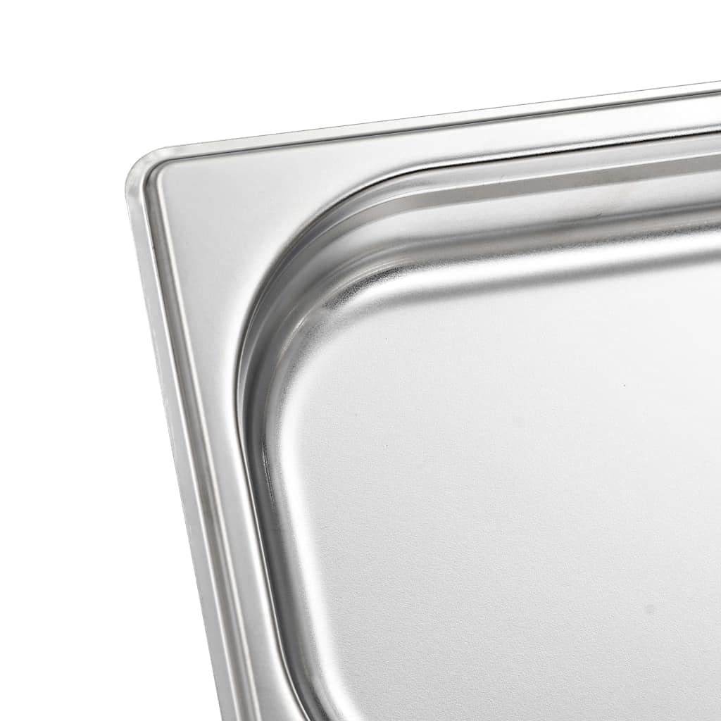 INLIFE Gastronorm - Contenedores (12 unidades, GN 1/4, 40 mm, acero inoxidable)