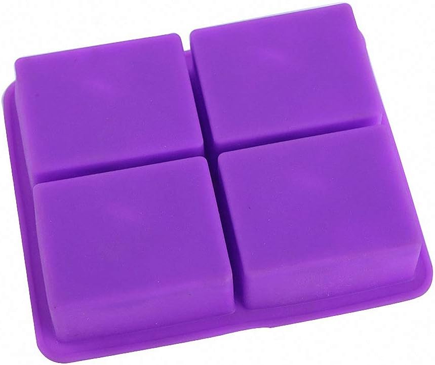 HiParty Ocean Wave Soap Mold Sea Wave Silicone Cake Baking Pan Jelly Pudding Mousse Mould Nautical Handmade Cloud Cold Process Soap Mold, 3.5 Oz Cavities, 4 Bars
