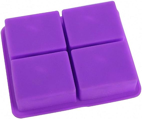 HiParty Ocean Wave Soap Mold Sea Wave Silicone Cake Baking Pan Jelly Pudding Mousse Mould Nautical Handmade Cloud Cold Process Soap Mold, 3.5 Oz Cavities, 4 Bars