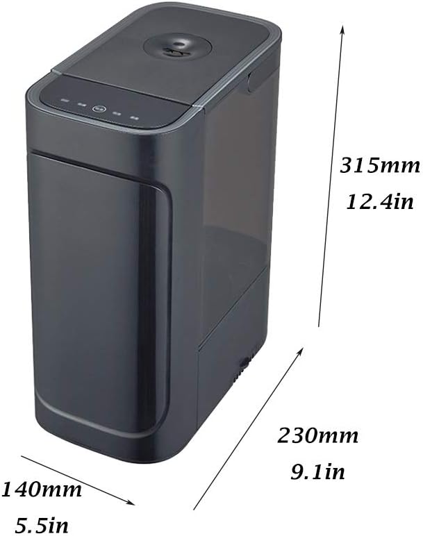 5L Large Capacity Quiet Operation Humidistat and Waterless Auto Shut-Off Timing Humidifier Air Humidifier (Colour: White) (Black)