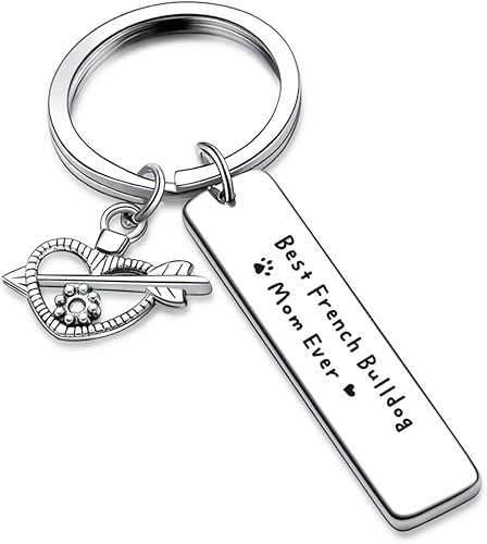 Joyería de bulldog francés para mamá, joyería para perros, regalo para amantes del bulldog francés, regalo para personas de perro, joyería para