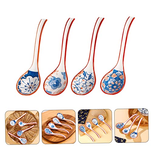 UPKOCH 16 Peças De Colher De Cerâmica Talheres De Macarrão Puxado À Mão De Cerâmica