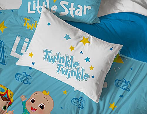 Image of Jay Franco CoComelon Little Star 7 Piece Full Size Bed Set - Includes Comforter & Sheet Set - Bedding Features JJ, YoYo, & Tomtom - Super Soft Fade Resistant Microfiber (Official CoComelon Product)