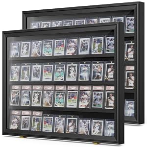 Mlikero 0526 2er Pack Sammelkarten Vitrine Schwarz