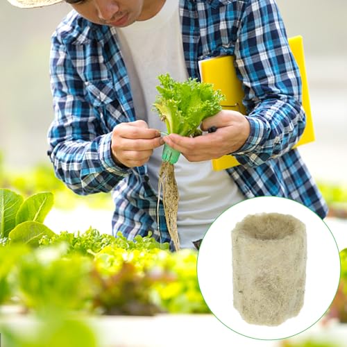 HOMURY Steinwolle Würfel Rockwool Cube: 100 Stück Steinwolle Anzucht Rund Steinwolle Anzuchtwürfel Steinwolle Cube Hydroponic für Bodenlose Anzucht, Aussaat, Klonpflanzen, Hydroponischen Anbau