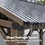 LET’S Patio 12' x 14' Outdoor Cedar Wood Gazebo, Hardtop Gazebo Permanent Wooden Pavilion with Galvanized Steel Gable Roof, for Deck, Garden, Patio, Garden
