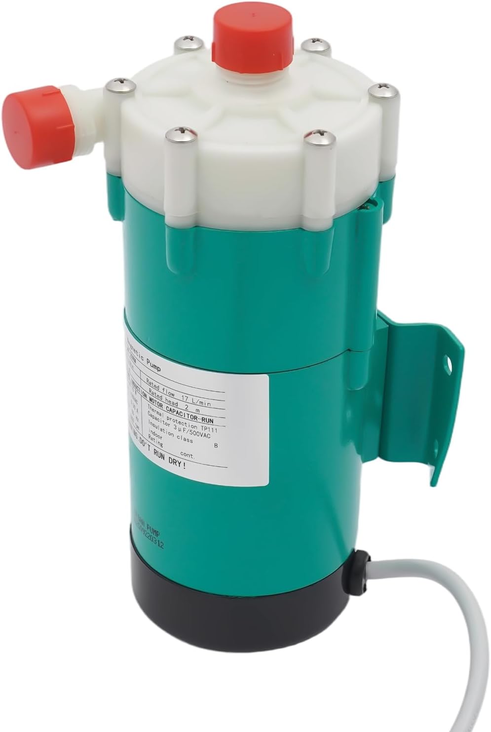DNYSYSJ MP-20R Magnetic Drive Circulating Pump 110V 15W - Sealed Chemical Resistant Plastic Head for Industrial Use