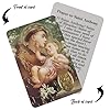 Trendzeen Saint Anthony Key Chain - with Laminated St Anthony Of Padua Prayer Card, The Lord's Prayer Card | Catholic Patron Saint Of Lost Things KeyChain Set | Total 3 Items #5