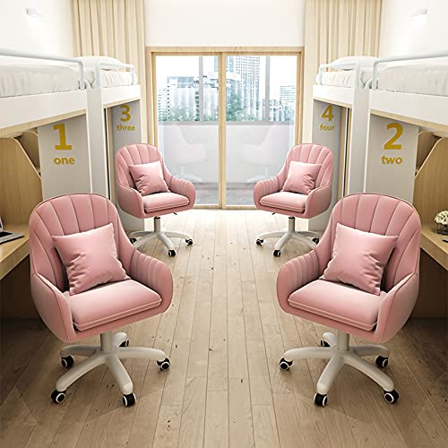 Chaise de bureau pivotante contre le mal de dos en velours doux - 7
