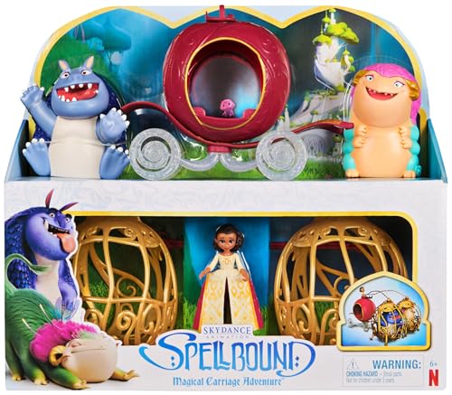 Spellbound, Magical Carriage Adventure Set with 3 Collectible Action Figures, from The Netflix Movie, Kids Toys for Girls & Boys Ages 6 and up