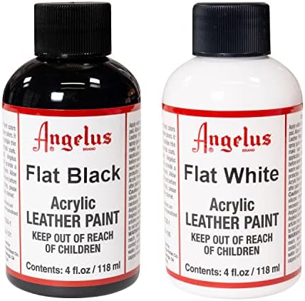 flat black leather paint