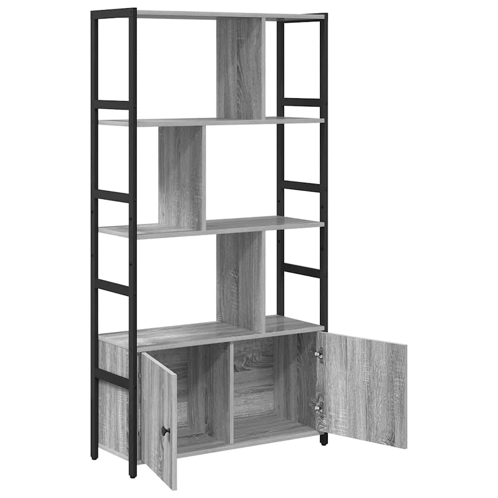 Générique Bibliotheque Bois Ingenierie 80x30x155,5 cm Szary