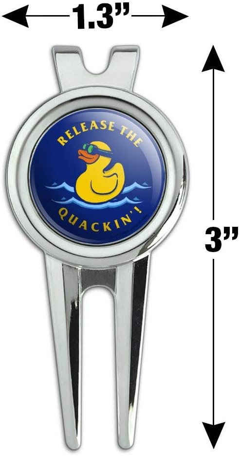 review GRAPHICS & MORE Release The Quackin' Kraken Rubber Duck Funny Humor Golf Divot Repair Tool and Ball Marker