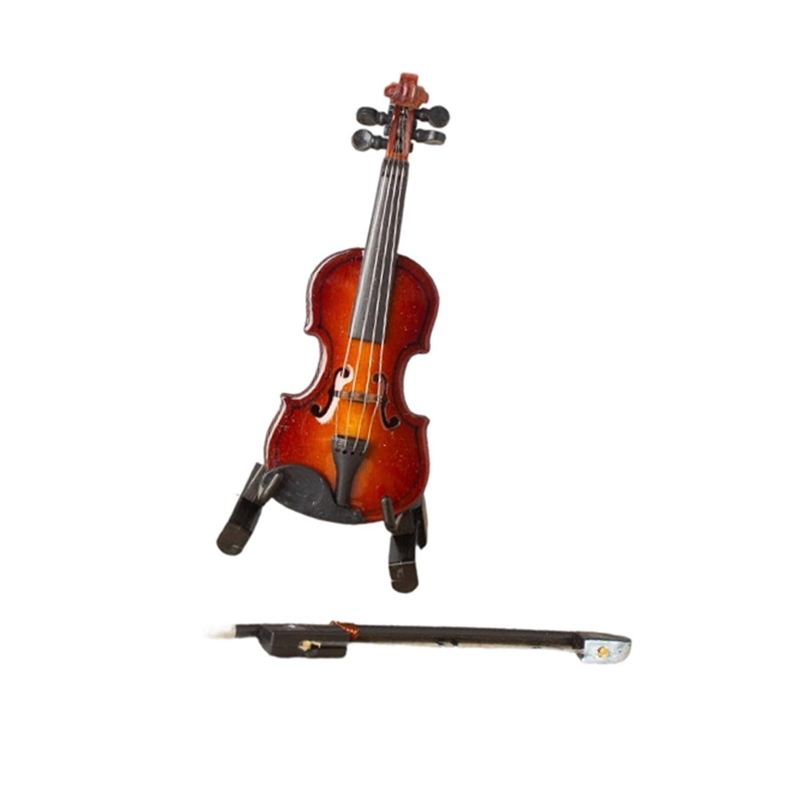 ZXFJYUIP Miniature Violin Model Professional Musical Instrument Ornament(8CM)