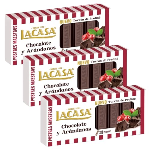 Lacasa 3x Turrón de Chocolate y Arándanos 225 G
