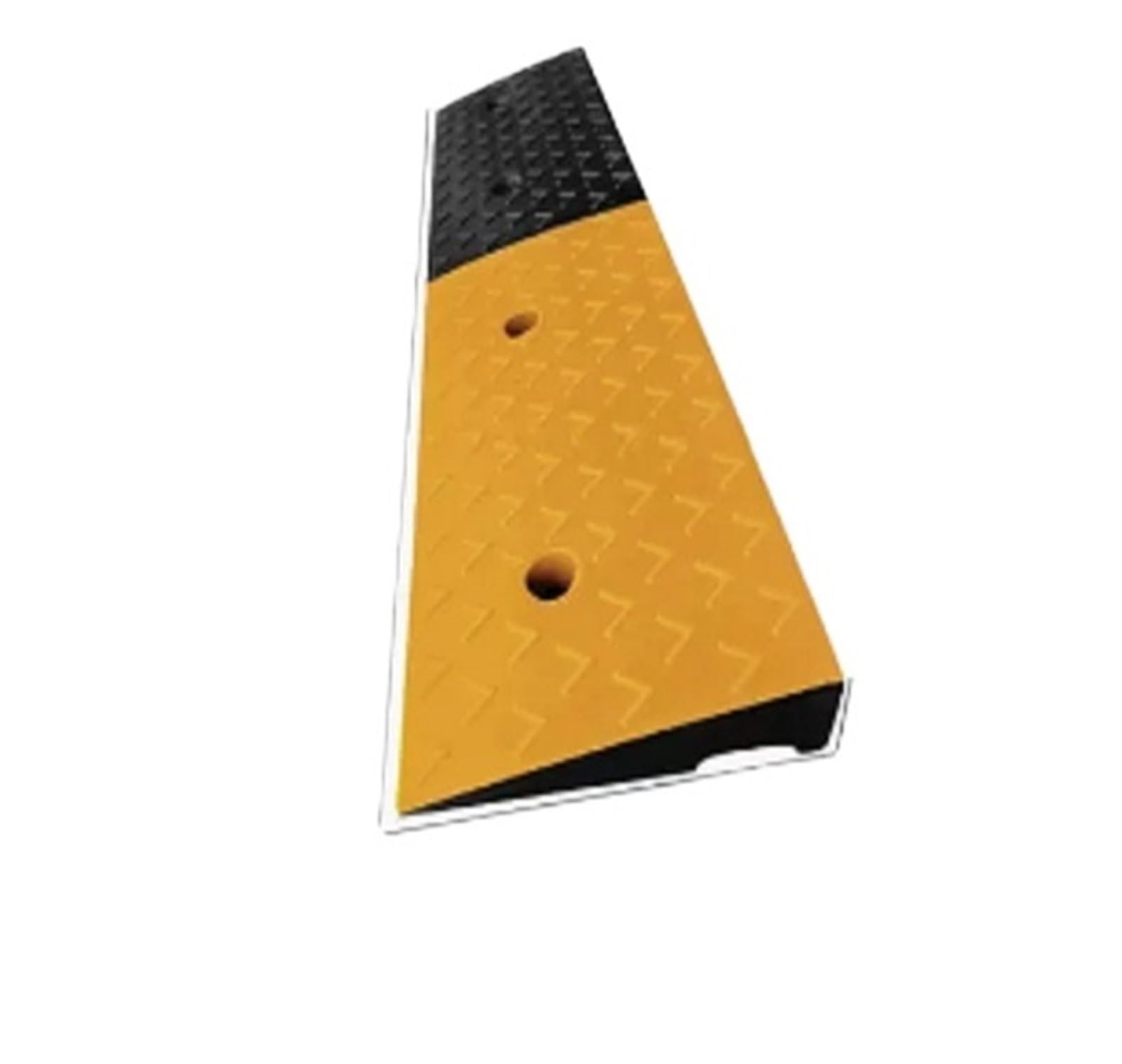 Ground Speed Bumps Rubber Step Pad Ramp Curb Household Car Road Threshold Climbing Triangle Speed Bump Uphill Slope, Along The Ladde(99.4x25x5CM)