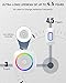 TECKNET Longest 1300 Feet Wireless Doorbell with RGB Alarm Lighting,Battery-Powered IP66 Waterproof Design,60+Chimes & 5-Level Volume for Home/Apartment/Classroom/Business,4.5-Year Battery Life,White