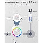 TECKNET Longest 1300 Feet Wireless Doorbell with RGB Alarm Lighting,Battery-Powered IP66 Waterproof Design,60+Chimes & 5-Level Volume for Home/Apartment/Classroom/Business,4.5-Year Battery Life,White - Image 3