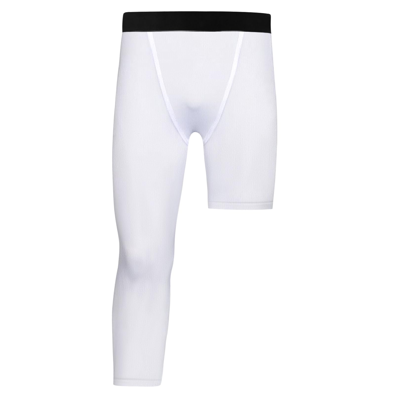 Valcatch Pantalon de Compression 3/4 Capris pour Garçons Jeunes, Legging Une Jambe, Couche de Base Athlétique pour Course Basket
