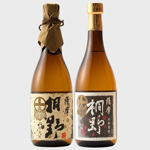 [本格芋焼酎]薩摩桐野白黒飲み比べセット720ml×2本 中俣酒造 015-1145 芋 薩摩 さつまいも 酒 アルコール 蔵元 特選 鹿児島 飲み比べ セット お試し いぶすき 芋焼酎 いも