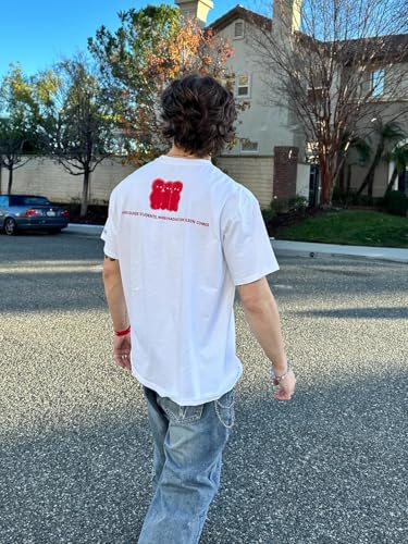 Aelfric Eden Mens Graphic Tees Cupid’s Love Arrow Oversized Tshirt Print Unisex Tee Y2K Causal Streetwear Tops4