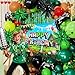 Pixel Gamer Birthday Decorations for Boys– All in One Party Decor Kit with Authentic Biome Colors (Cocoa Brown, Jungle Green, Black) – Includes TNT & Controller Foil Balloons, Backdrop, and Tablecloth