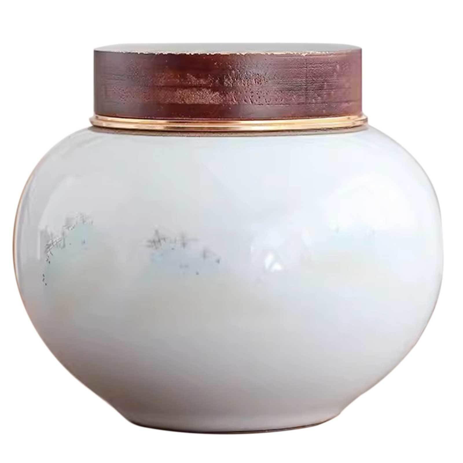 Pet urn, Ceramic Urns for Ashes Adult Male or Female - Memorial Urn for Sharing Pet Cat and Dog(C)