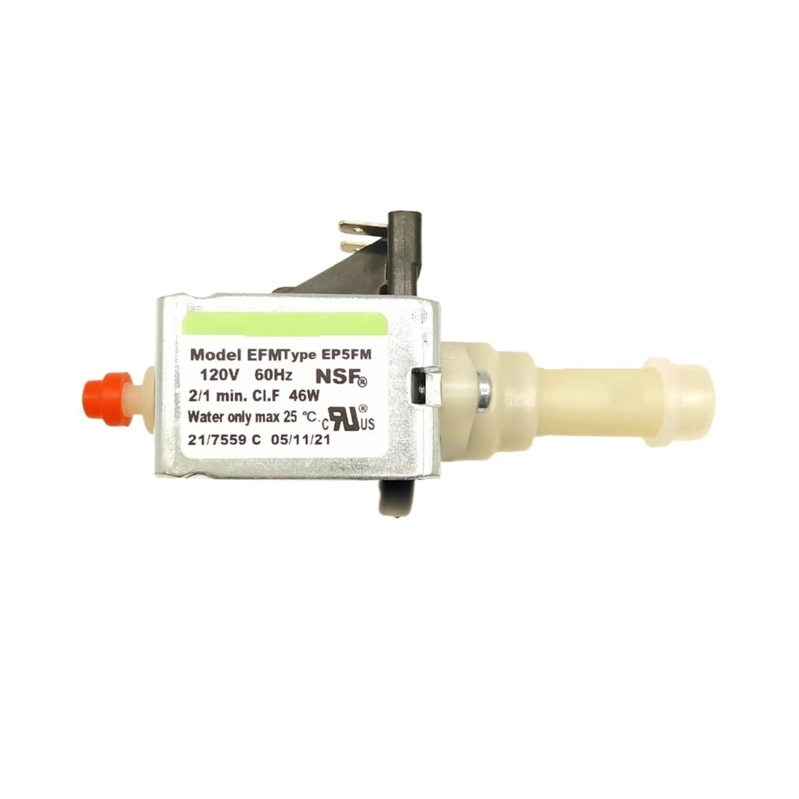 Bjybeopsaq One Color Water Pump Solenoid Pump Ep5fm 120V 46W 60Hz Replaceable Efp5 120V,Coffee Espresso Machine Replace Parts