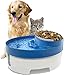 OxGord Pet Fountain Water & Food Bowl Feeder for Dog Cats with Water Filter