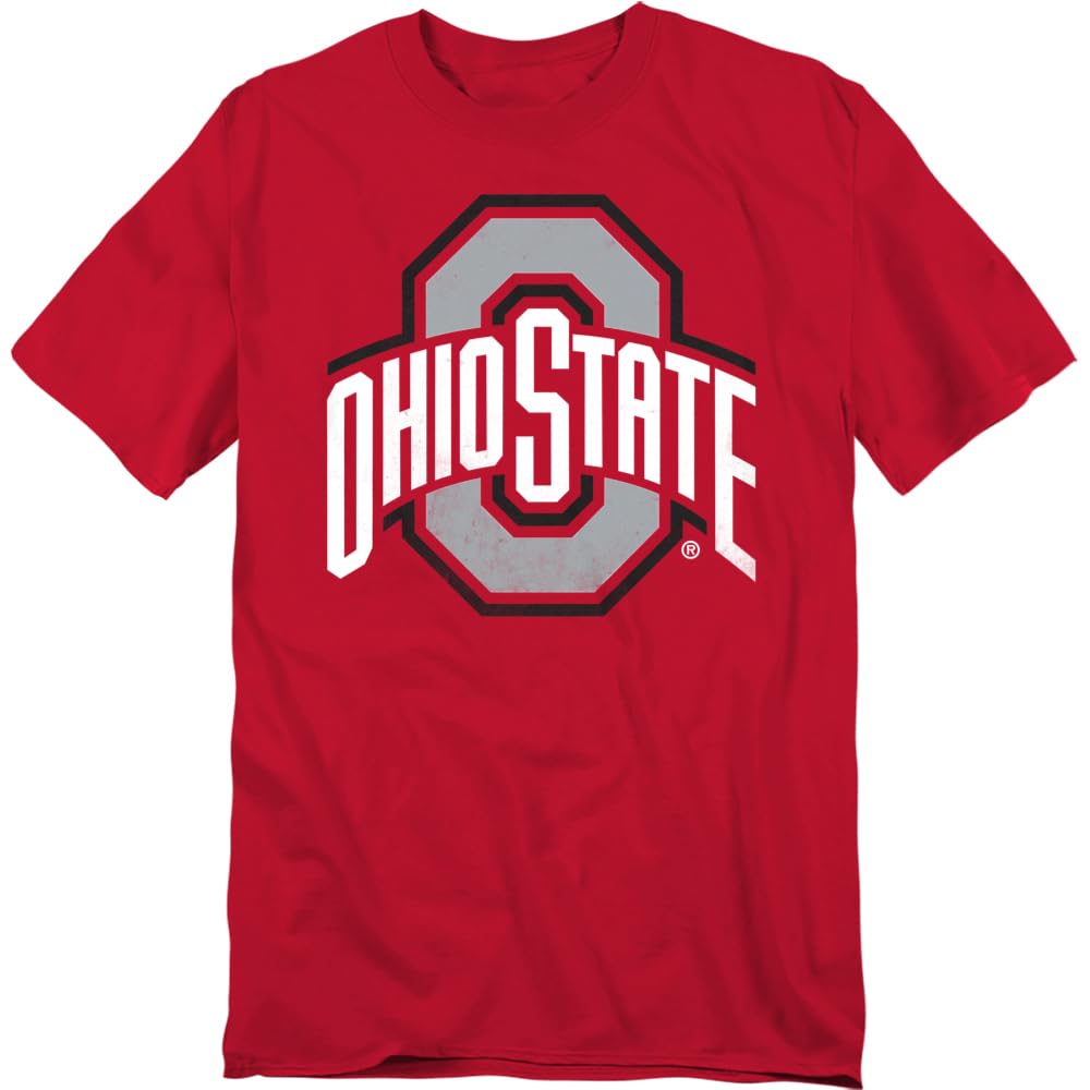 LOGOVISION Official Collegiate Distressed Primary Logo Adult T-Shirt Collection — view 137