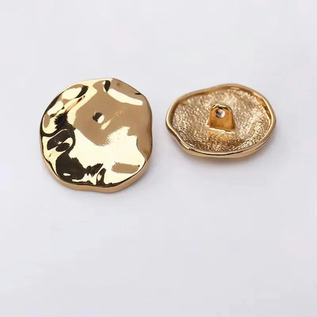 10 pezzi 15mm 18mm 2m 25mm Bottoni in metallo irregolari fatti a mano da cucire speciali per indumenti da donna - colore della foto b-23mm