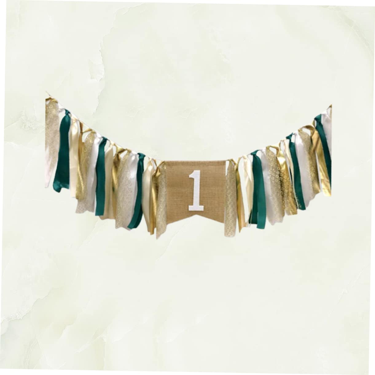 Cabilock Lot De 3 Bannières Décoratives Pour Baby Shower Accessoires Photo Banderoles Fournitures De Fête Vert Foncé