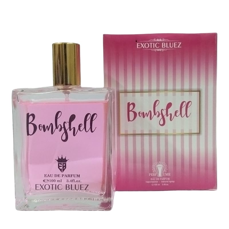 EXOTIC BLUEZ Bombshell Eau De Perfume 100 ml Long Lasting Perfume For Women|Ideal Gift For Loved Once