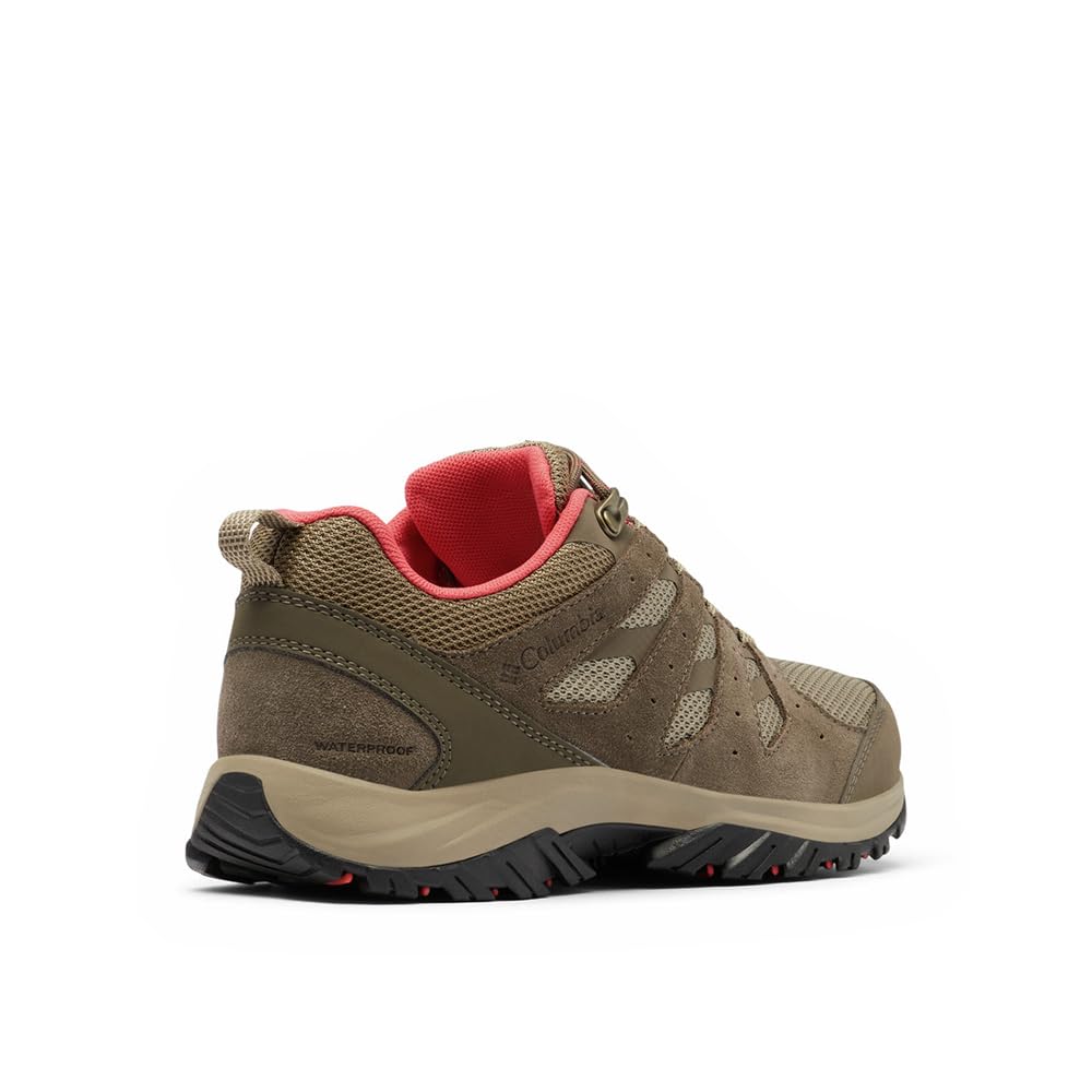 Columbia Redmond 3 Wp, Scarpe da Trekking Basse Donna, Pebble Red Coral, 41 EU