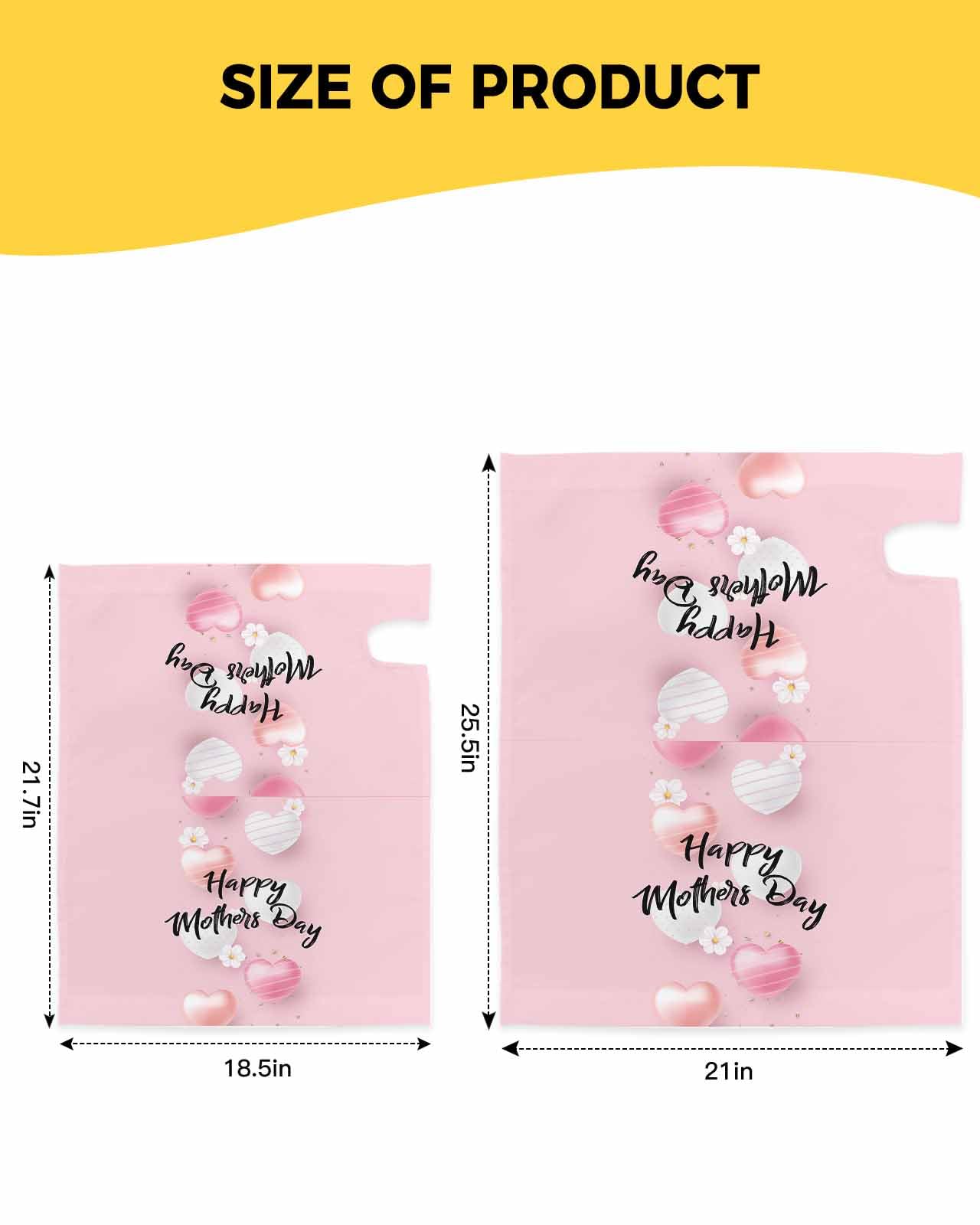 Happy Mother's Day Mailbox Cover - Pink Flowers Magnetic Mailbox Wrap 21x18 Inch