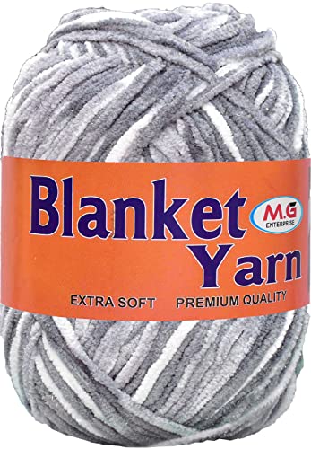 Image of Vard hman Blanket Yarn Multi Grey WL 400 gm Thick Chunky Knitting Wool Yarn. RKA