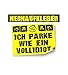 60 Aufkleber Falschparker"PARKIDIOT" in Neongelb, für den Außeneinsatz. Rückseitig geschlitzt, im Format A7= 7,4 x 10,5 cm, Scheiße geparkt Aufkleber
