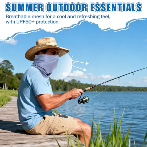 Image of Geyoga Cooling Neck Gaiter for Men Women Summer Breathable Face Mask