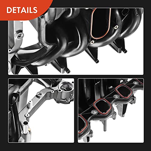 A-Premium Upper Intake Manifold With Gaskets Thermostat Kits Compatible With Ford E/F Series, E150, E250, E350, E450, F150, F250, F350, Excursion, Expedition, 5.4L V8, Replace# 2L1Z-9424-Aa, 615-188 #TOP6