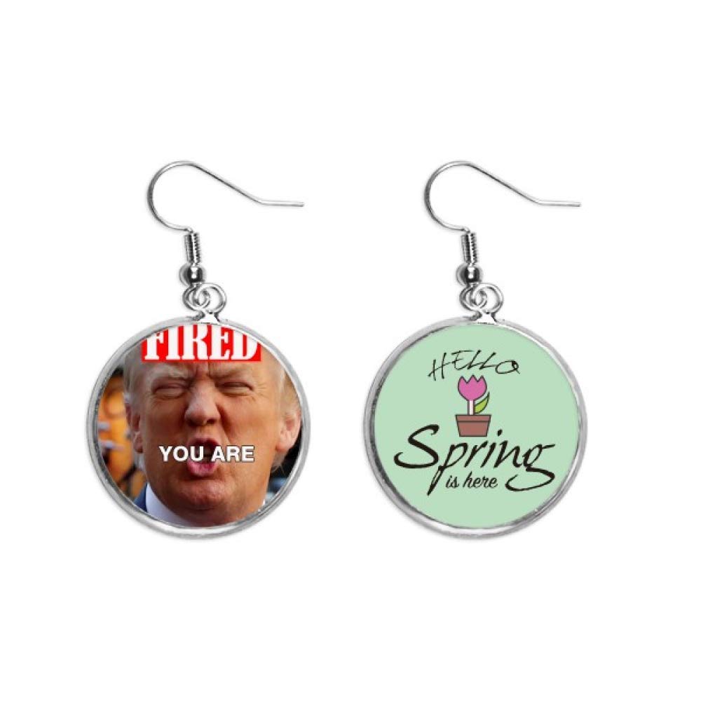 Joyas de primavera de Trump pendientes para fiestas temáticas 5