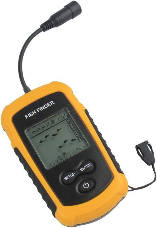 Enjoydeal 100m Portable Sonar Sensor Fish Finder Alarm Transducer for fishing