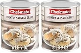 Chef-mate Country Sausage Gravy, Breakfast Sausage, Biscuits and Gravy, 6 lb 9 oz, #10 Can (Pack of 2)