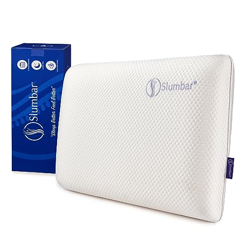 Slumbar Luxury Moulded Memory Foam Pillow with Ice...