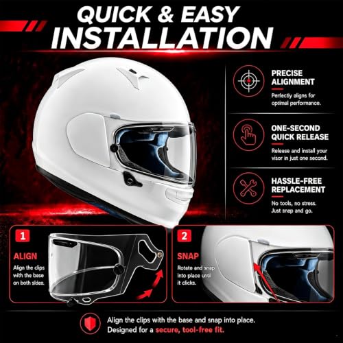 Image of PSLER Photochromic Shatterproof Helmet Visor for Regent X Corsair-X